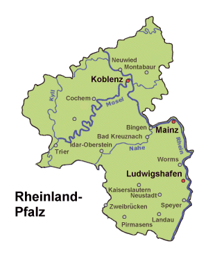 Rheinland-Pfalz: Karte